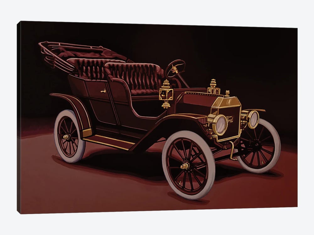 Ford Model T Touring 1908 by Paul Meijering 1-piece Art Print