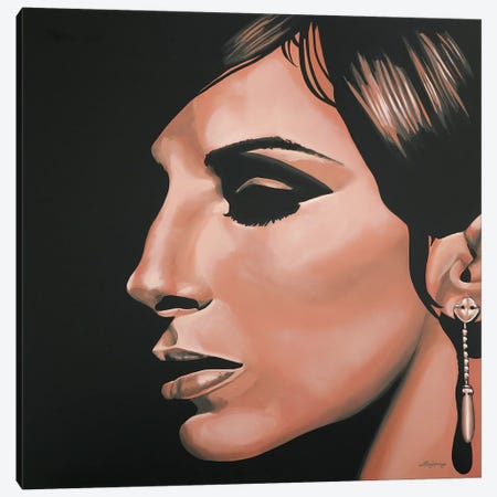 Barbra Streisand I Canvas Print #PME18} by Paul Meijering Canvas Wall Art