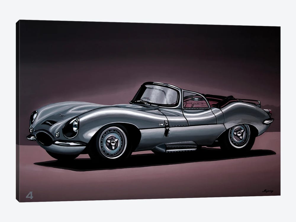 Jaguar XKSS 1957 by Paul Meijering 1-piece Canvas Print