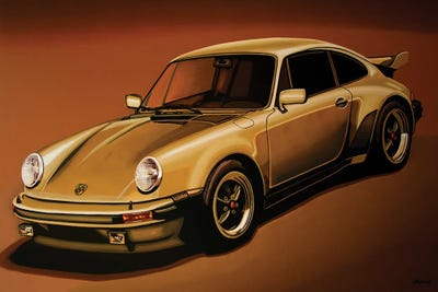 Porsche 911 Turbo 1976 by Paul Meijering framed wall art