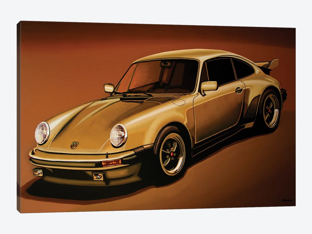Porsche 911 Turbo 1976 by Paul Meijering 1-piece Canvas Artwork