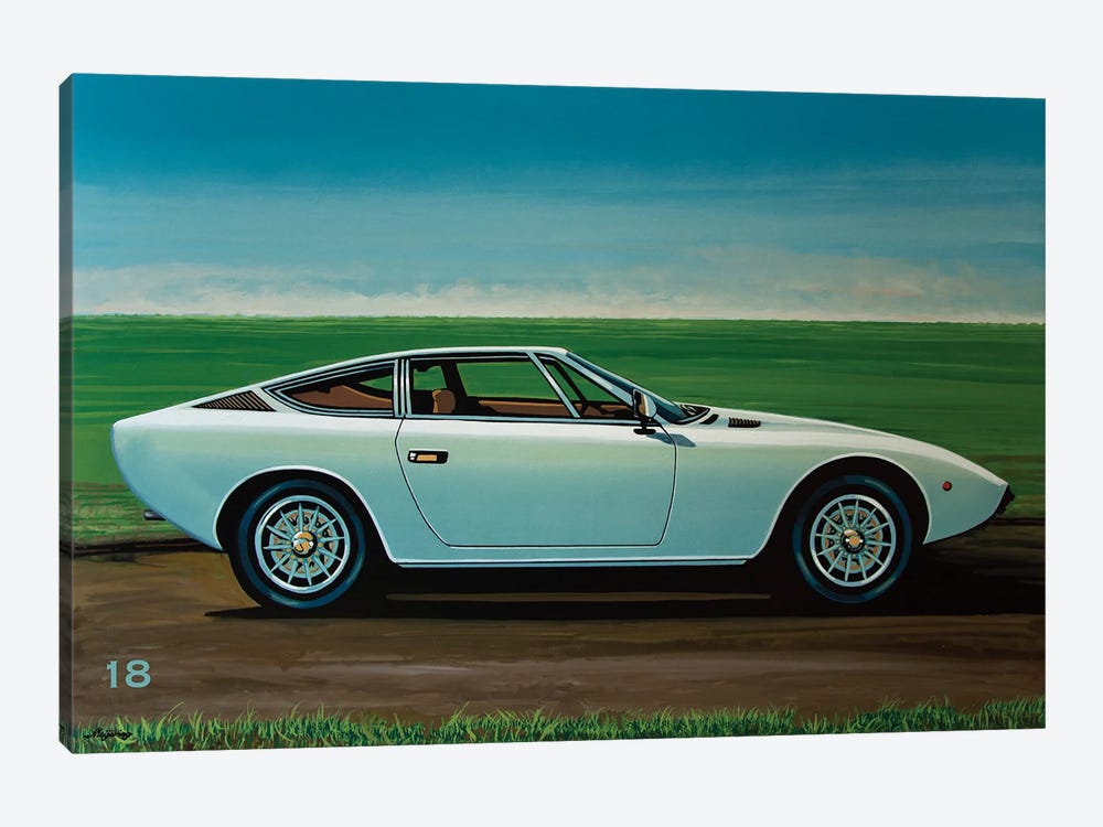 Maserati Khamsin 1974 by Paul Meijering 1-piece Art Print