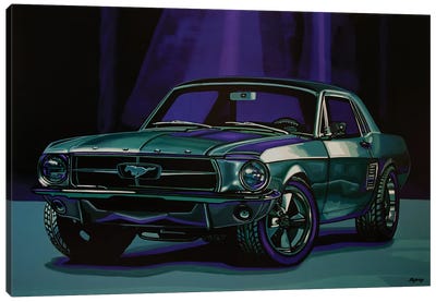 Ford Mustang 1967 Canvas Art Print - Cars By Brand