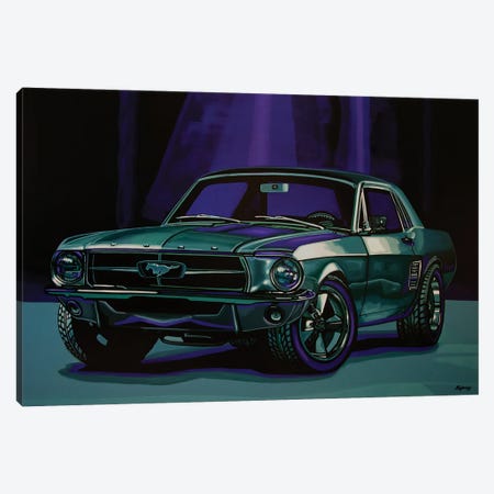 Ford Mustang 1967 Canvas Print #PME203} by Paul Meijering Canvas Print