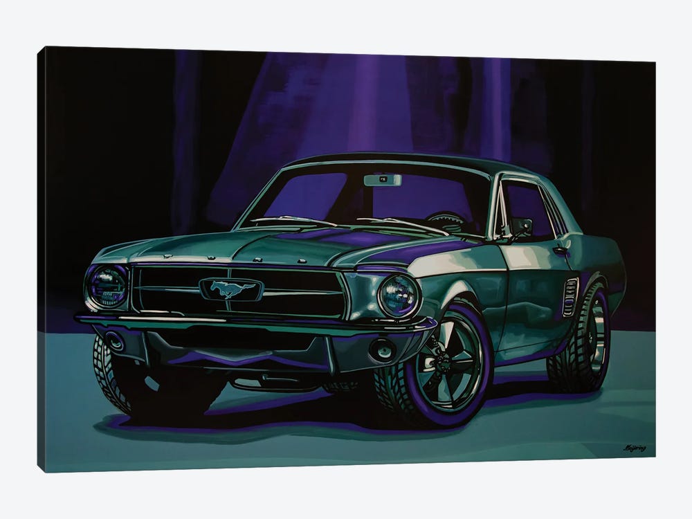Ford Mustang 1967 by Paul Meijering 1-piece Canvas Print