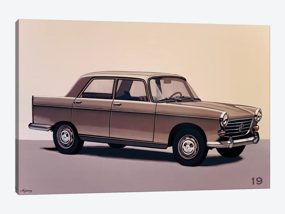 Peugeot 404 1960 by Paul Meijering 1-piece Canvas Wall Art
