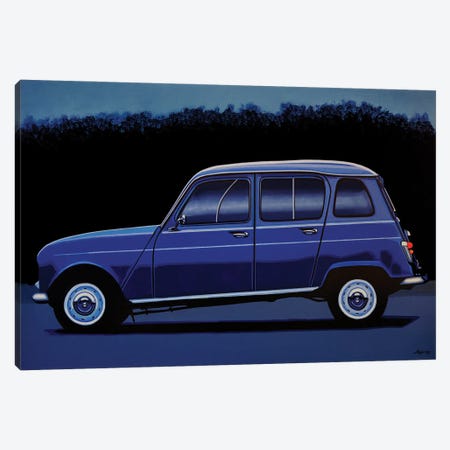 Renault 4 1961 Canvas Print #PME223} by Paul Meijering Art Print