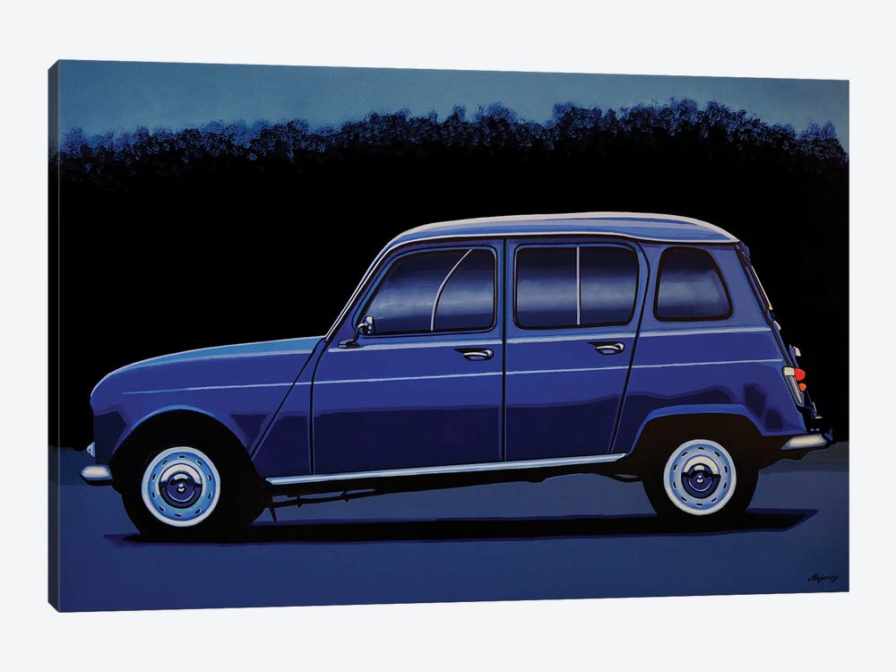 Renault 4 1961 by Paul Meijering 1-piece Canvas Art Print