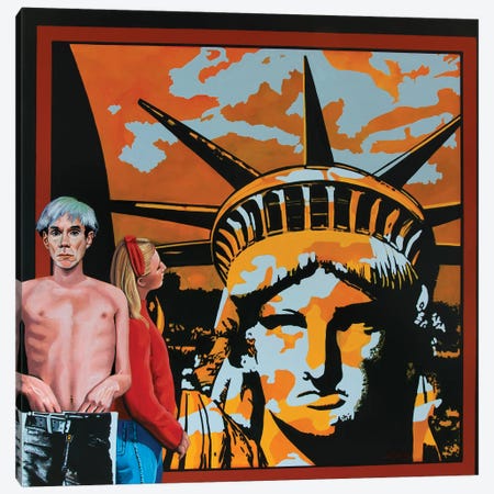 Andy Warhol Canvas Print #PME230} by Paul Meijering Canvas Artwork