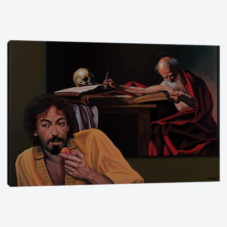 Caravaggio's Saint Jerome Writing Canvas Print #PME241} by Paul Meijering Canvas Art Print