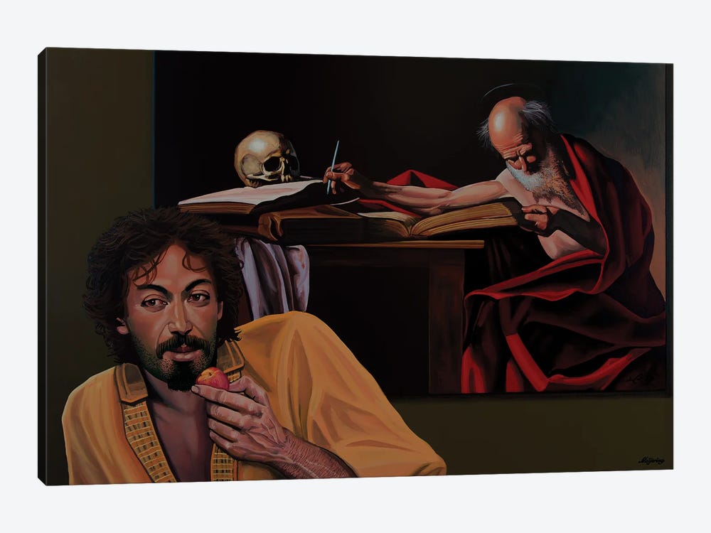 Caravaggio's Saint Jerome Writing by Paul Meijering 1-piece Art Print