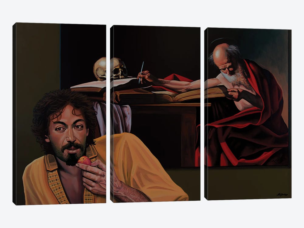 Caravaggio's Saint Jerome Writing by Paul Meijering 3-piece Art Print