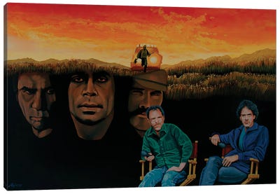 Coen Brothers Canvas Art Print - Western Movie Art