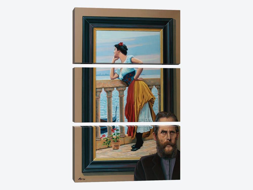 Eugene De Blaas by Paul Meijering 3-piece Canvas Print