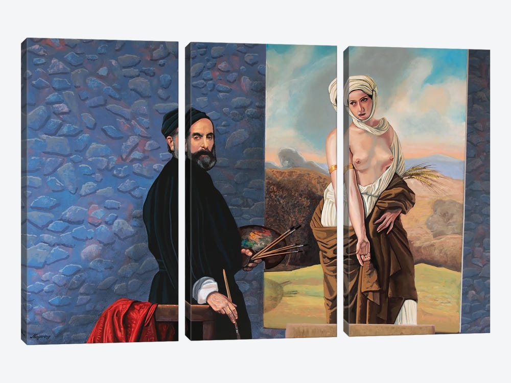 Francesco Hayez by Paul Meijering 3-piece Art Print