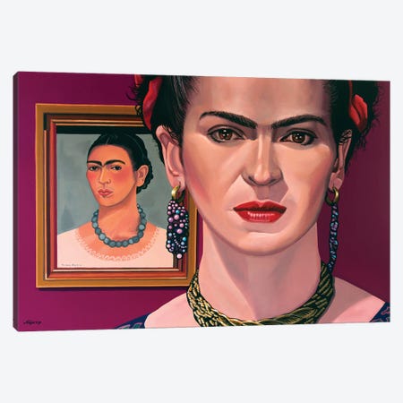 Frida Kahlo Canvas Print #PME259} by Paul Meijering Canvas Art