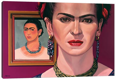 Frida Kahlo Canvas Art Print - Paul Meijering