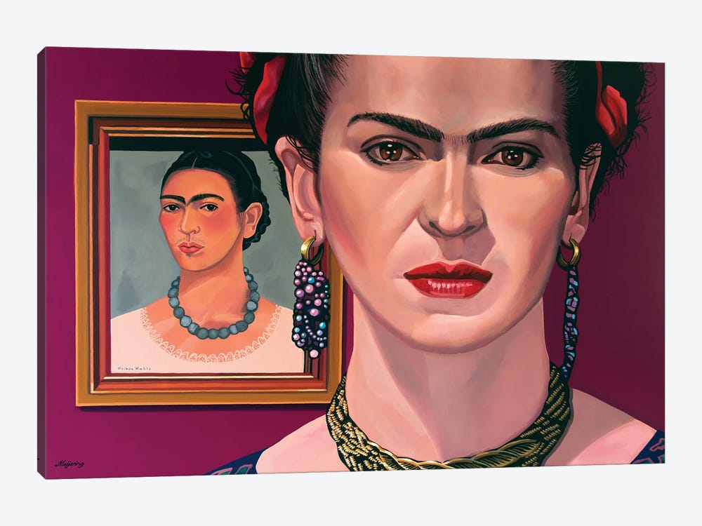 Frida Kahlo by Paul Meijering 1-piece Canvas Art