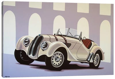BMW 328 Roadster 1936 Canvas Art Print - Paul Meijering