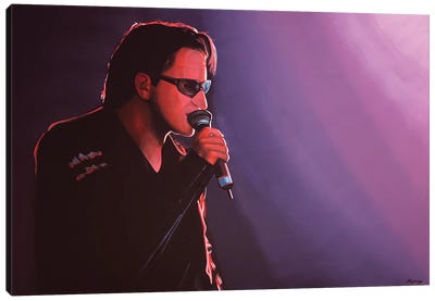 Bono Canvas Art Print - Bono