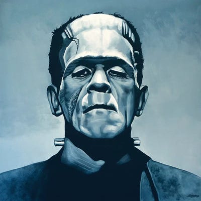 Boris Karloff Frankenstein Canvas Art Print | Paul Meijering | iCanvas