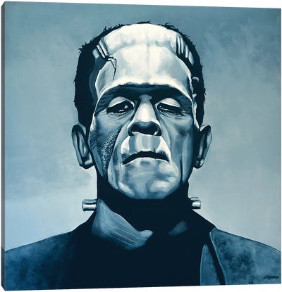 Boris Karloff Frankenstein Canvas Art Print - Paul Meijering