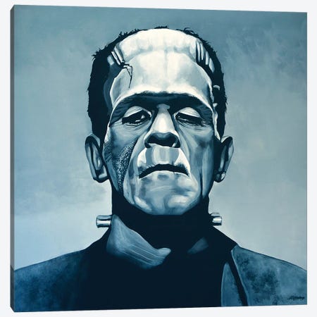 Boris Karloff Frankenstein Canvas Print #PME27} by Paul Meijering Canvas Artwork