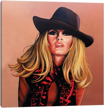 Brigitte Bardot I Canvas Art Print - Paul Meijering