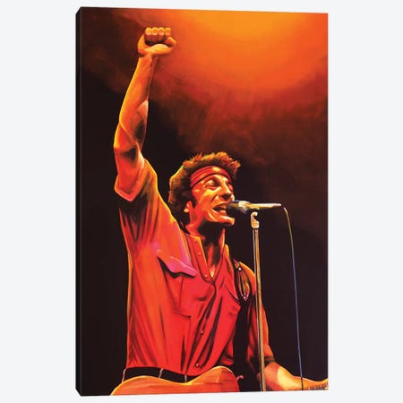 Bruce Springsteen Canvas Print #PME30} by Paul Meijering Canvas Artwork