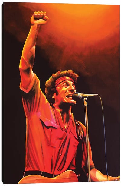 Bruce Springsteen Canvas Art Print - Paul Meijering