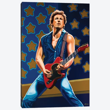 Bruce Springsteen The Boss Canvas Print #PME31} by Paul Meijering Canvas Wall Art