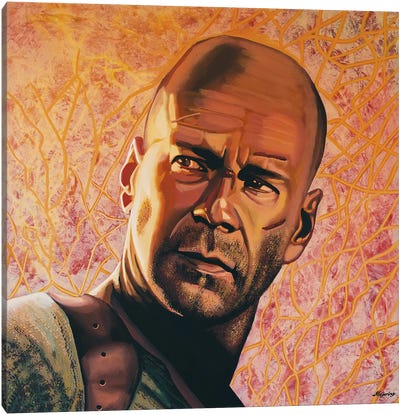 Bruce Willis Canvas Art Print - Bruce Willis