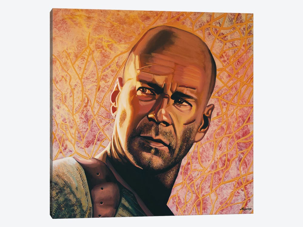 Bruce Willis by Paul Meijering 1-piece Canvas Wall Art