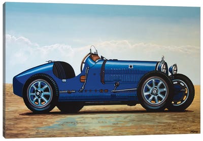 Bugatti Type 35 Grand Prix Canvas Art Print - Paul Meijering