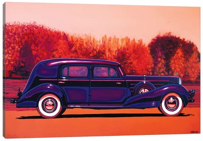 Cadillac V 16 Custom Imperial Canvas Art Print - Cars By Brand