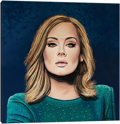 Adele Canvas Art Print - Pop Music Art