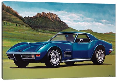 Chevrolet Corvette Stingray 1969 Canvas Art Print - Paul Meijering