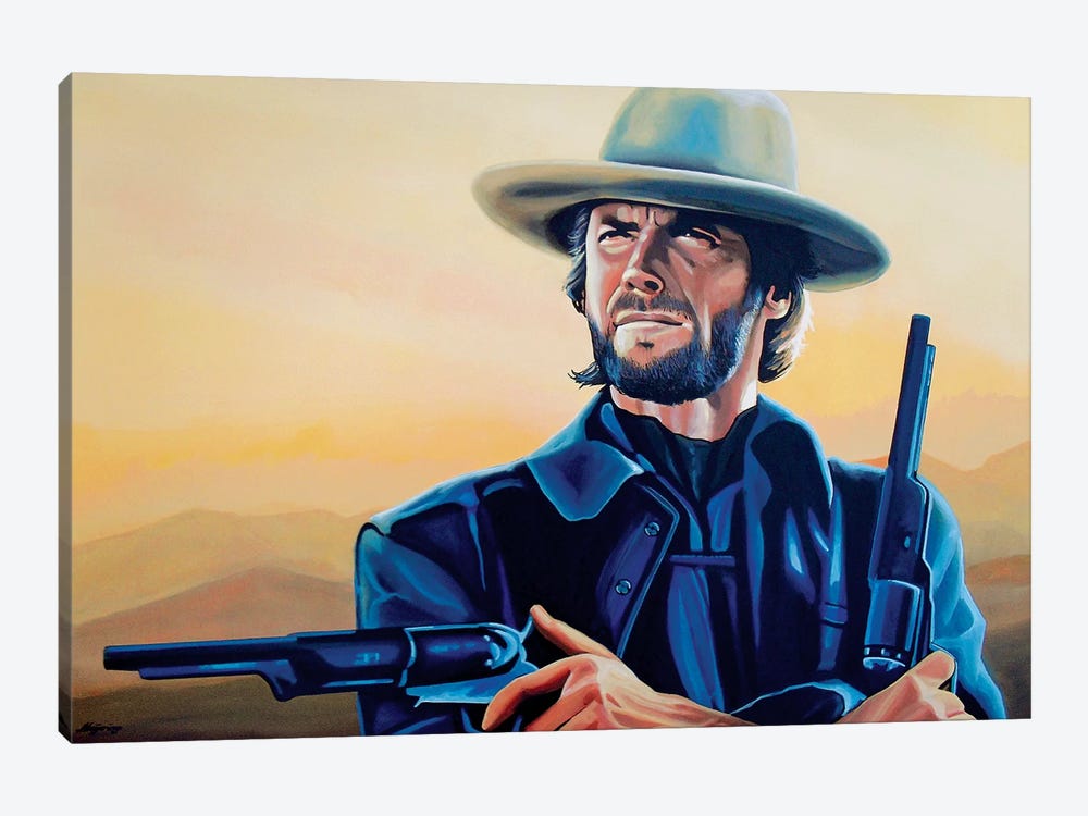 Clint Eastwood I by Paul Meijering 1-piece Art Print