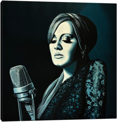 Adele Skyfall Canvas Art Print - Paul Meijering