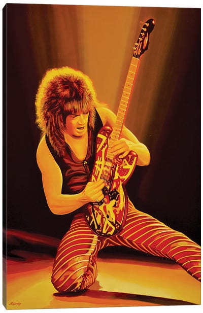 Eddie Van Halen Canvas Art Print - Paul Meijering