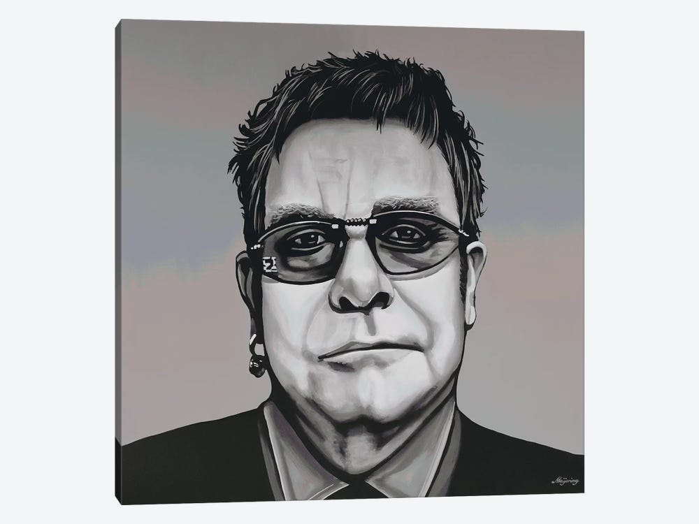 Elton John by Paul Meijering 1-piece Canvas Art Print
