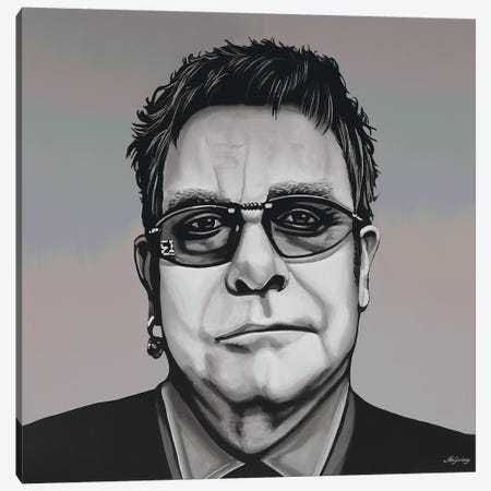 Elton John Canvas Print #PME55} by Paul Meijering Canvas Art Print