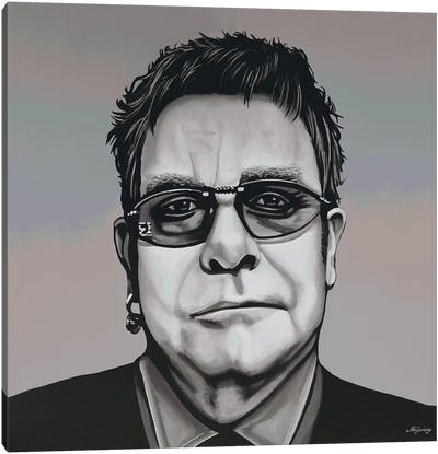Elton John Canvas Art Print - Paul Meijering