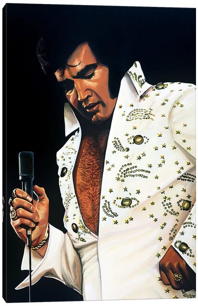 Elvis Presley I Canvas Art Print - Sixties Nostalgia Art