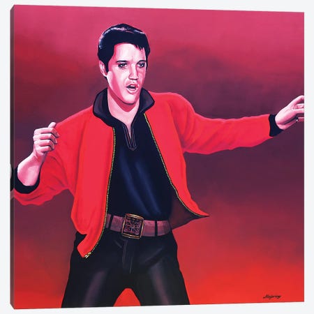 Elvis Presley IV Canvas Print #PME58} by Paul Meijering Canvas Artwork