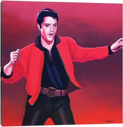 Elvis Presley IV Canvas Art Print - Paul Meijering