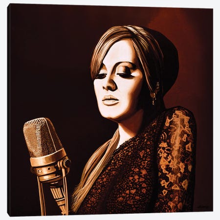 Adele Skyfall Digi Music Art Canvas Print #PME5} by Paul Meijering Canvas Print