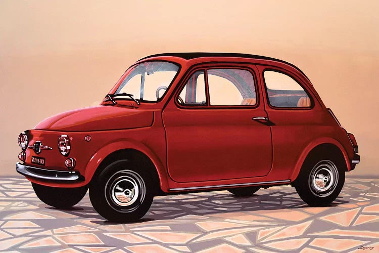 Fiat 500 by Paul Meijering wall art