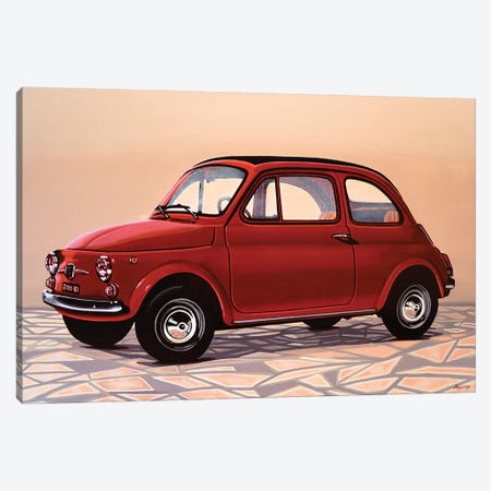 Fiat 500 Canvas Print #PME61} by Paul Meijering Canvas Art Print