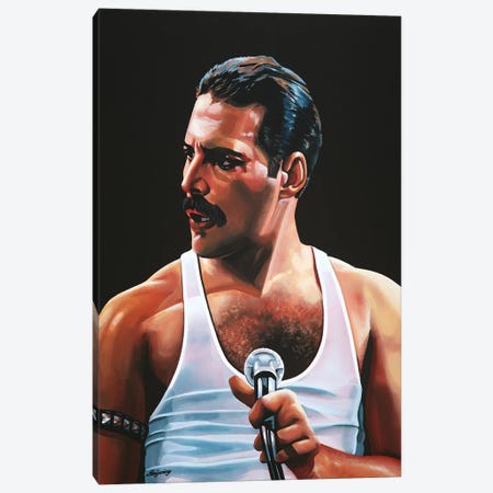 Freddie Mercury III Canvas Print #PME68} by Paul Meijering Art Print